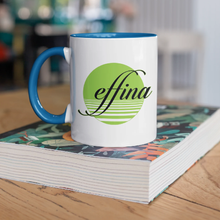 Load image into Gallery viewer, Effina White 11oz Ceramic Mug with Color Inside
