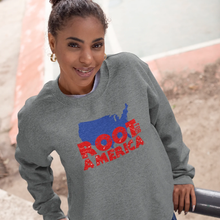 Load image into Gallery viewer, WAR Root For America Classic Unisex Crewneck Sweatshirt
