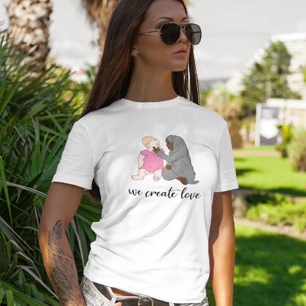 We Create Love Performance Unisex Crewneck T-shirt