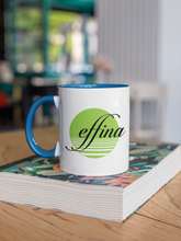 Load image into Gallery viewer, Effina White 11oz Ceramic Mug with Color Inside

