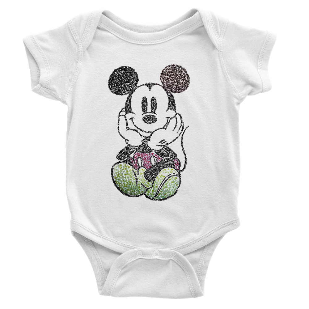 Mickey Mouse Classic Baby Short Sleeve Onesies