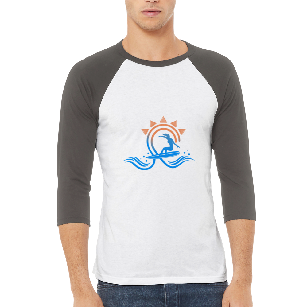 Unisex 3/4 sleeve Raglan T-shirt