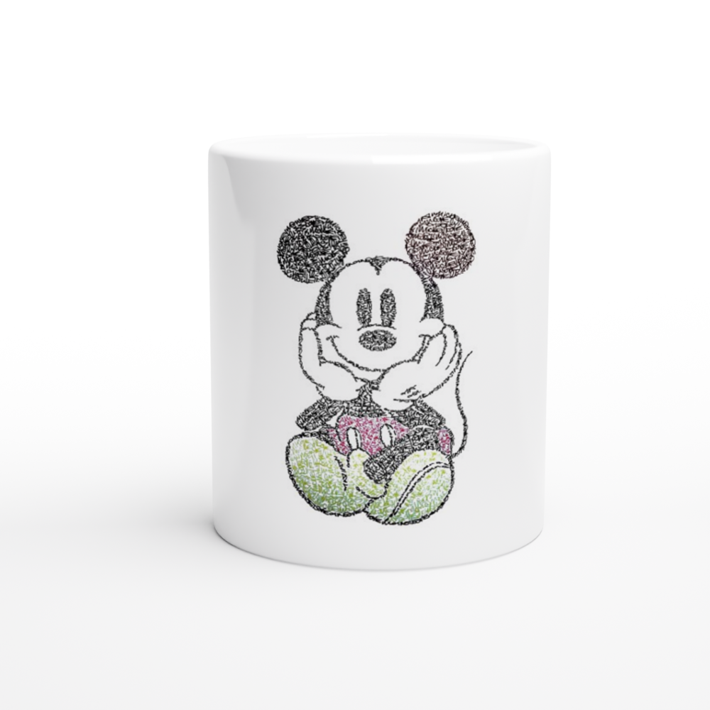 Mickey Mouse White 11oz Ceramic Mug