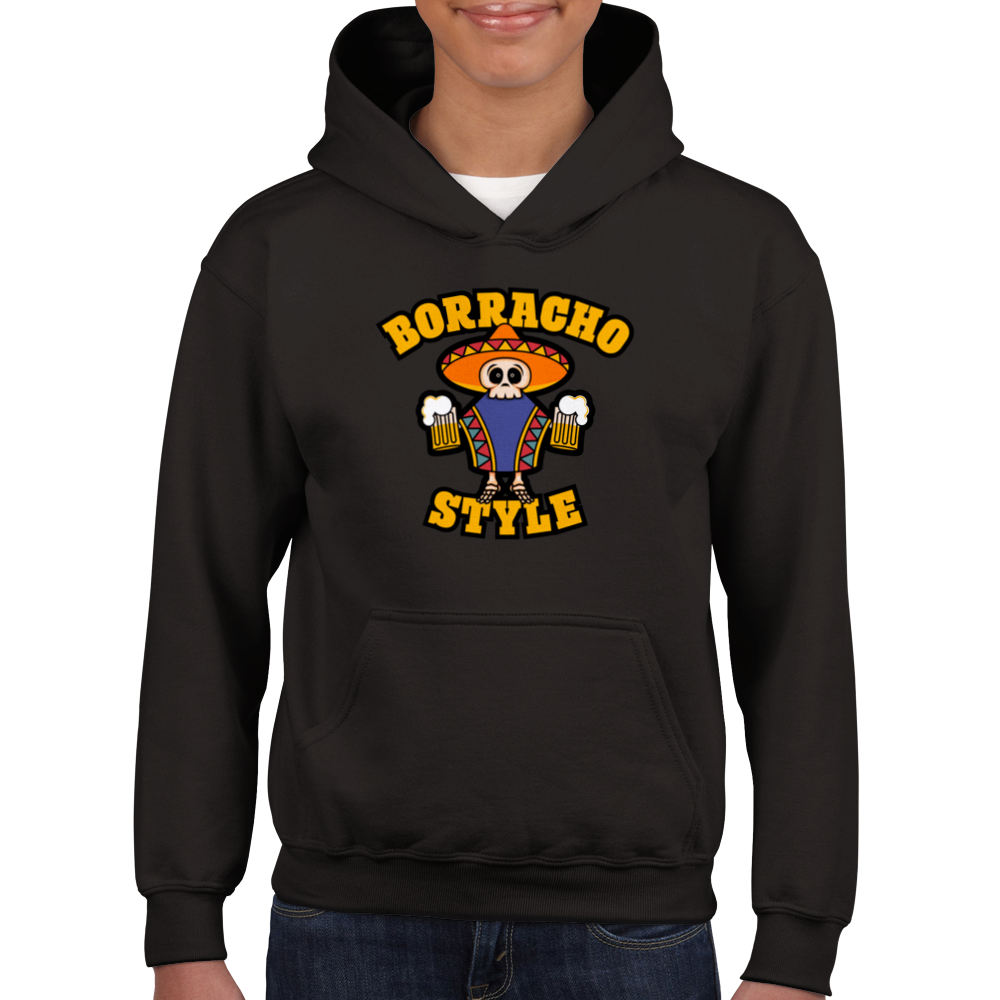 Borracho Style Classic Kids Pullover Hoodie