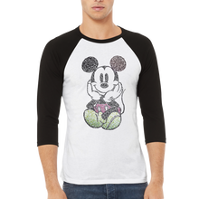 Load image into Gallery viewer, Mickey Mouse Unisex 3/4 sleeve Raglan T-shirt
