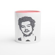 Load image into Gallery viewer, Harry styles White 11oz Ceramic Mug with Color Inside
