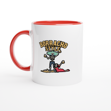 Load image into Gallery viewer, Borracho Style White 11oz Ceramic Mug with Color Inside
