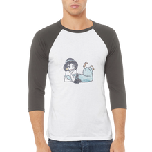 Load image into Gallery viewer, Jasmine (Aladdin) Unisex 3/4 sleeve Raglan T-shirt
