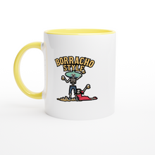 Load image into Gallery viewer, Borracho Style White 11oz Ceramic Mug with Color Inside
