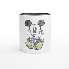 Load image into Gallery viewer, Mickey Mouse White 11oz Ceramic Mug with Color Inside
